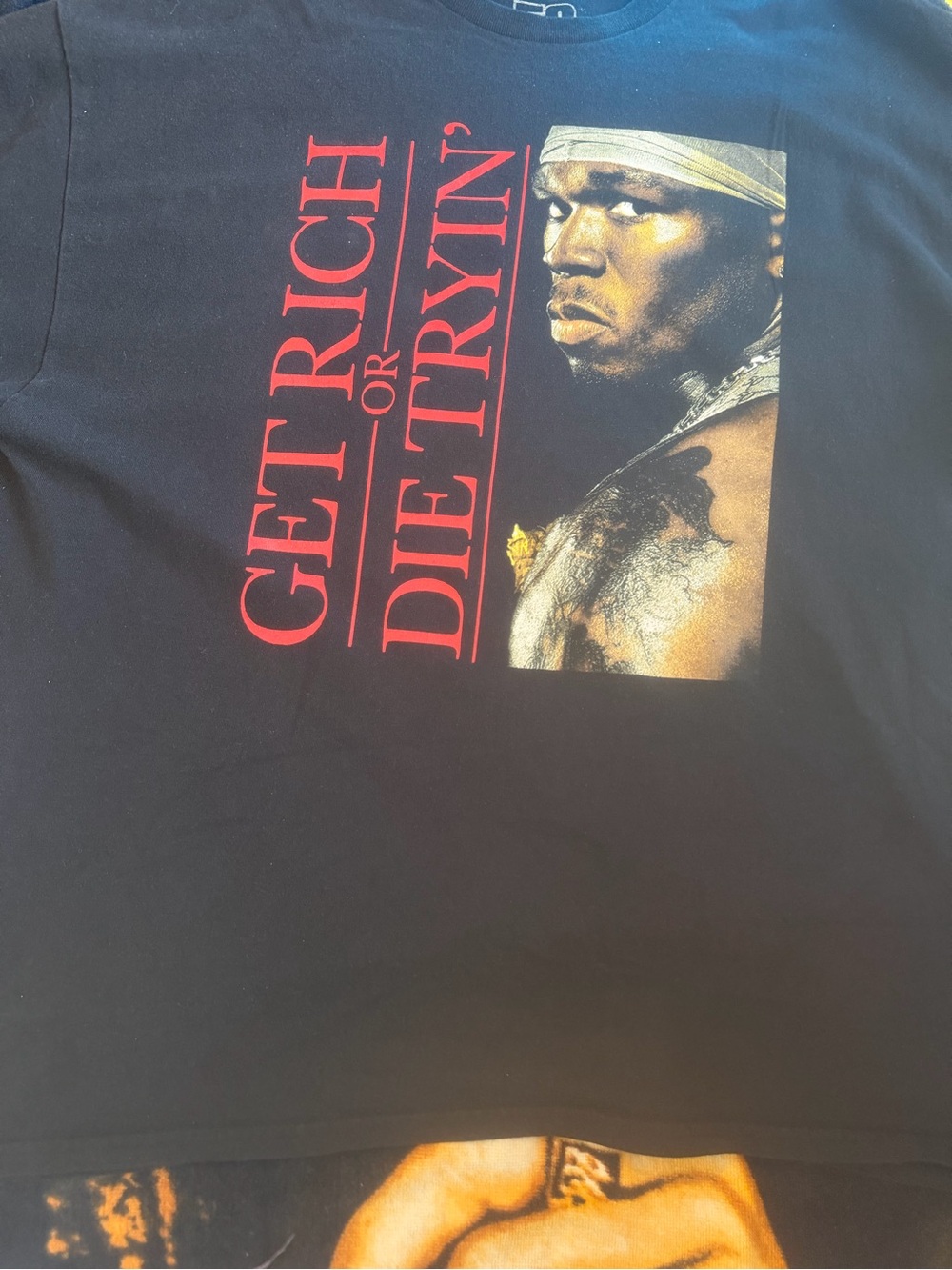 Get Rich or Die Tryin' Graphic Tee - Black
